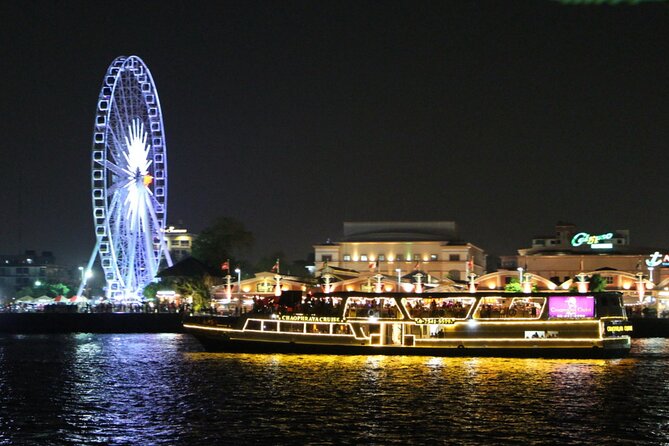 Amazing Chaophraya Dinner Cruise Experience - The river route: Wat Arun, the Grand Palace area, and Pak Khlong Talat vibes