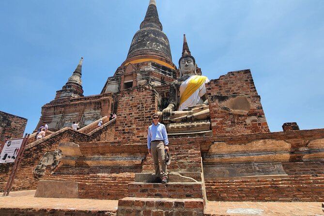 Ayutthaya Day Tour from Bangkok Private - Wat Yai Chai Mongkol: the chedi you can spot from far away