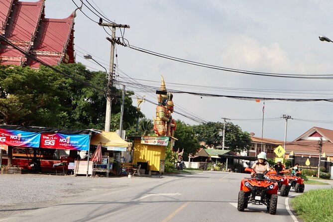 Ayutthaya Heritage Town Cultural Triangle Tour by ATV - Wat Maheyong ruins: red brick, 15th-century monastery energy