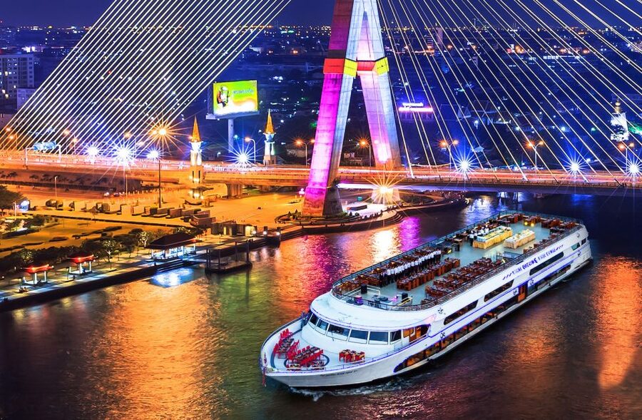 Bangkok: 2-Hour Dinner & Shows on White Orchid River Cruise - Where to Check In: ASIATIQUE The Riverfront vs. River City Pier