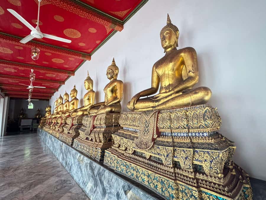 Bangkok 3-Major Royal Temples Walking Tour - Wat Pho: the Reclining Buddha, gold leaf, and mural storytelling