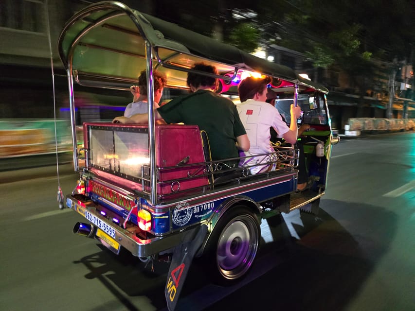 Bangkok: A 4 Hours Tuk Tuk Sightseeing Tour Iconic Landmarks - Wat Pho after dark: outside views, sunset atmosphere, and guided context