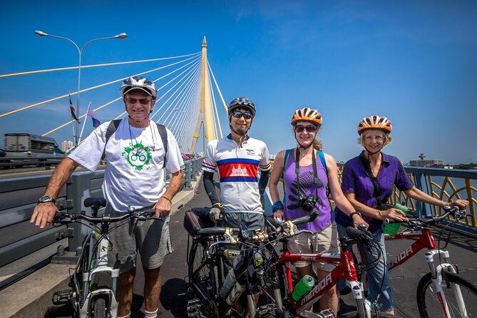 Bangkok: Backstreets and Temple Historic Bike Tour - Phra Athit Road and hidden lanes past temples and canals