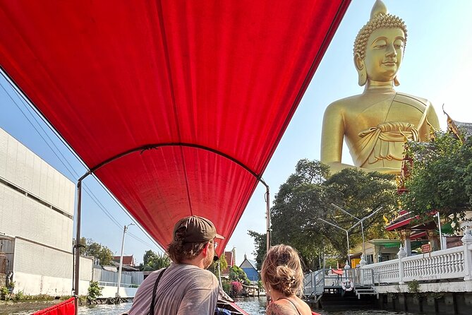 Bangkok Canal Shared Cruise by Longtail Boat - Wat Paknam Big Buddha: the landmark moment that anchors the cruise