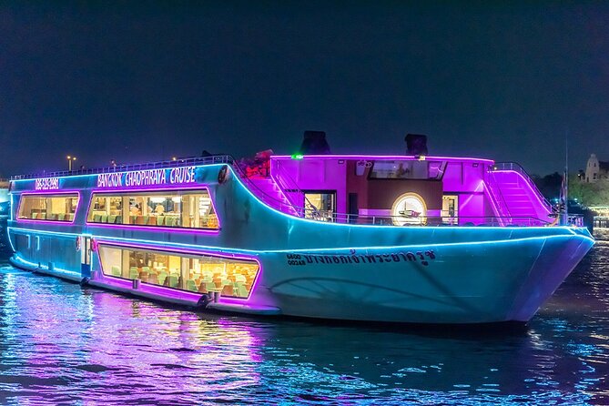Bangkok Chaophraya Dinner Cruise with Thai Cultural Show - The river route: from Wat Arun to Thonburi temples