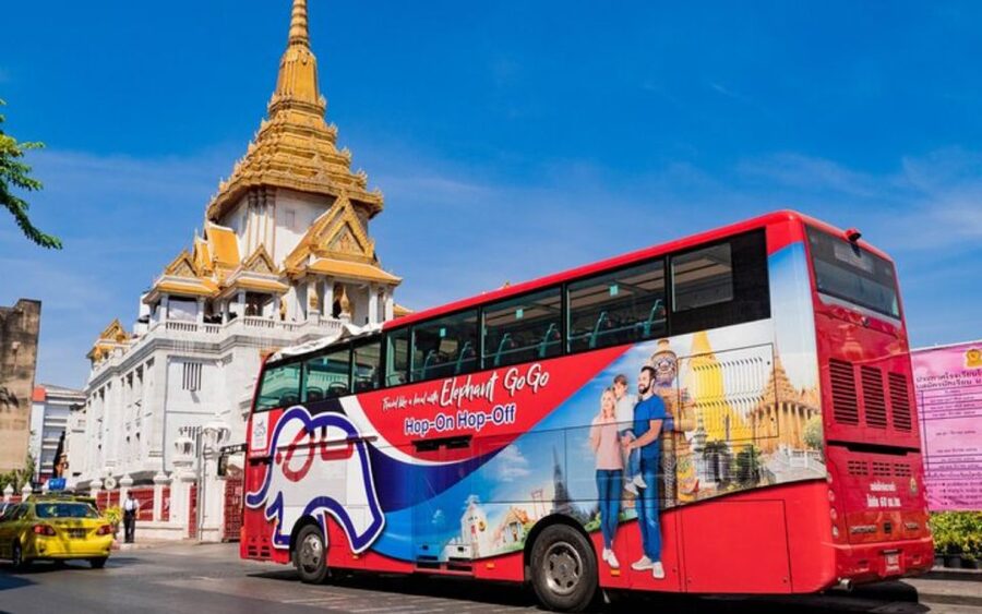 Bangkok: Chinatown Night Walking Tour and Hop On Hop Off Bus - The Hop-on Hop-off Elephant City Bus: How to use 15 stops without stress