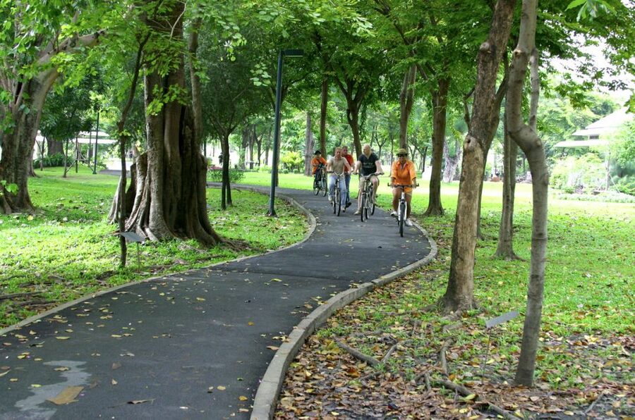 Bangkok: City Culture half-day Bike Tour - The Train-Graveyard Segment: Tight Lanes, Real Communities