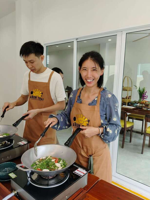Bangkok: Cooking Class + Tuk Tuk Ride + Market Tour - The kitchen at Arun Thai Cooking School: clean stations and real hands-on work