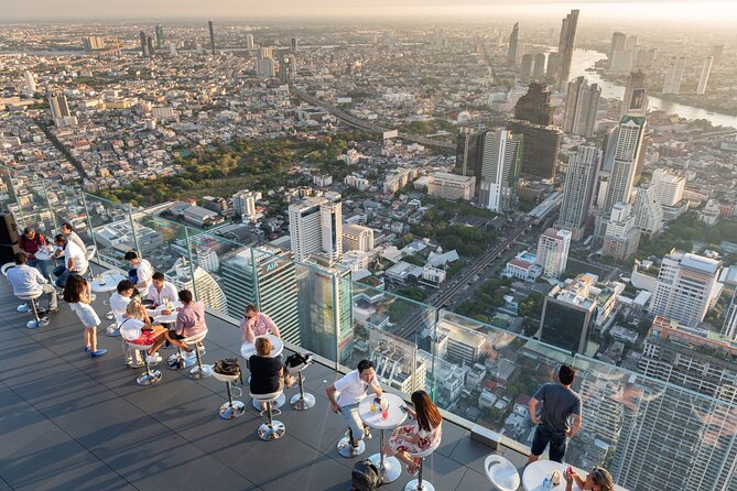 Bangkok Damnoen Saduak, Train Market, Mahanakhon Skywalk - King Power Mahanakhon and Mahanakhon Skywalk: The Best Way to End the Day