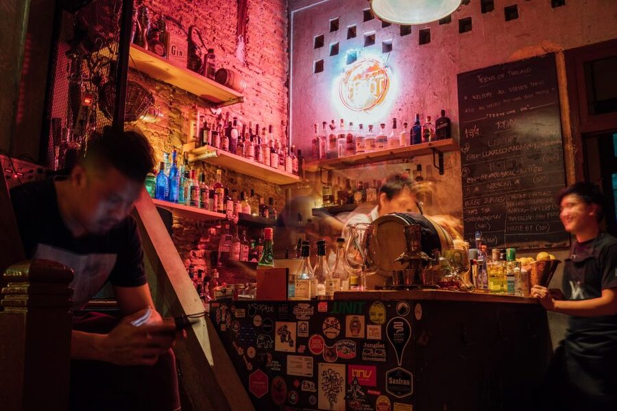 Bangkok: Guided Bar Hopping Night Tour with Private Option - The low-impact touch: glass bottles and carbon offset credits