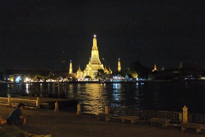 Bangkok Hidden Paths Night Biking Tour with Street-food Meal - Along the Chao Phraya: temples, river views, and an easier pace
