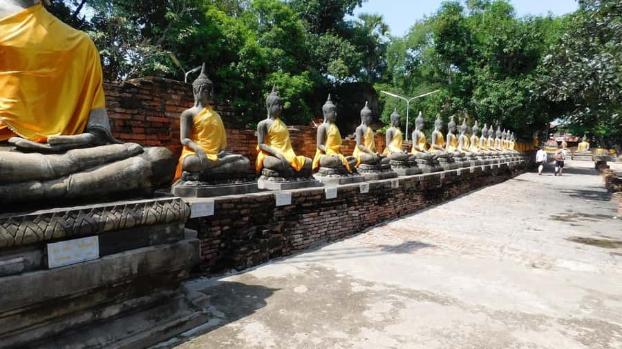 Bangkok highlight: Floating Market, Train Market & Ayutthaya - Wat Mahathat: the tree-root Buddha head photo (and how to handle it)