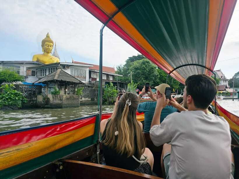 Bangkok Long Boat Canal a Big Buddha & Culture Markets Tour - Photo Stop at the Largest Buddha: Great Views, No Temple Entry