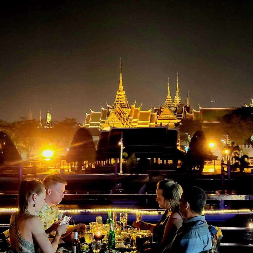 Bangkok: Luxury White Dinner Cruise Free Flow Beer and Wine - Free-flow beer and wine: the real deal and what to expect