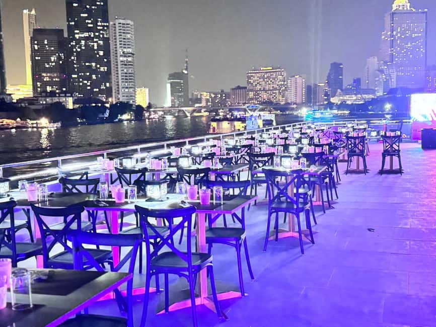 Bangkok: Luxury White Sunset or Dinner Cruise with Beer - Scenic route highlights: Wat Arun, Rama VIII Bridge, Wat Pho, and the Grand Palace views