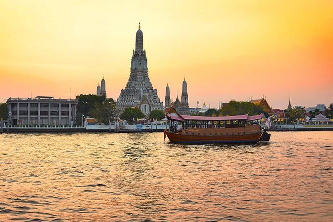 Bangkok Manohra Cruise Sunset Dining on Chao Phraya River - Quick highlights