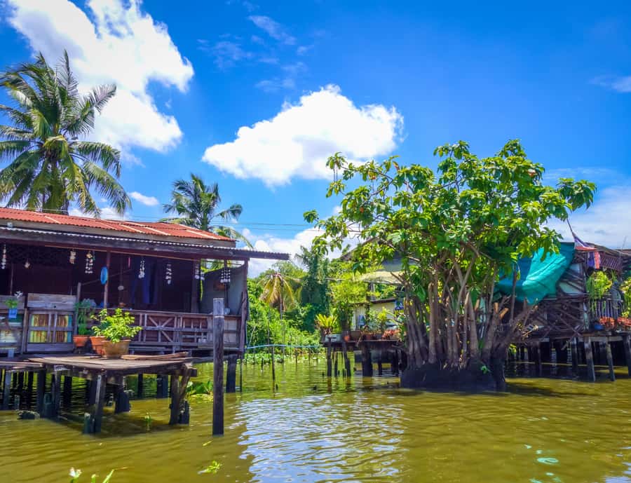 Bangkok: Private Floating & Railway Markets with Farm Visits - Damnoen Saduak by long-tail boat: canal market life from the water