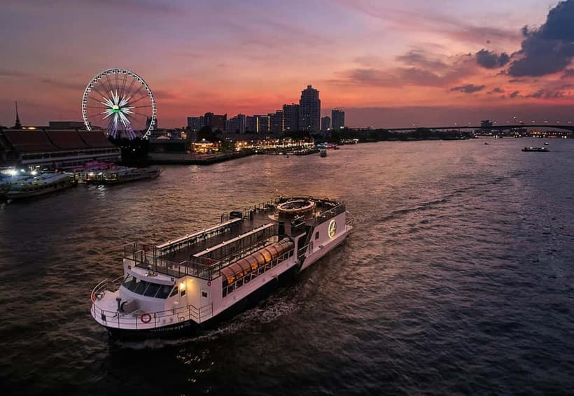Bangkok: Saffron Cruise by Banyan Tree - How the evening runs: Pier 1 check-in to Pier 2 final call