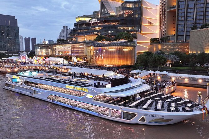 Bangkok Sawasdee Chaophraya Dinner Cruise from ICONSIAM - ICONSIAM Pier 4 and the start of your Bangkok night