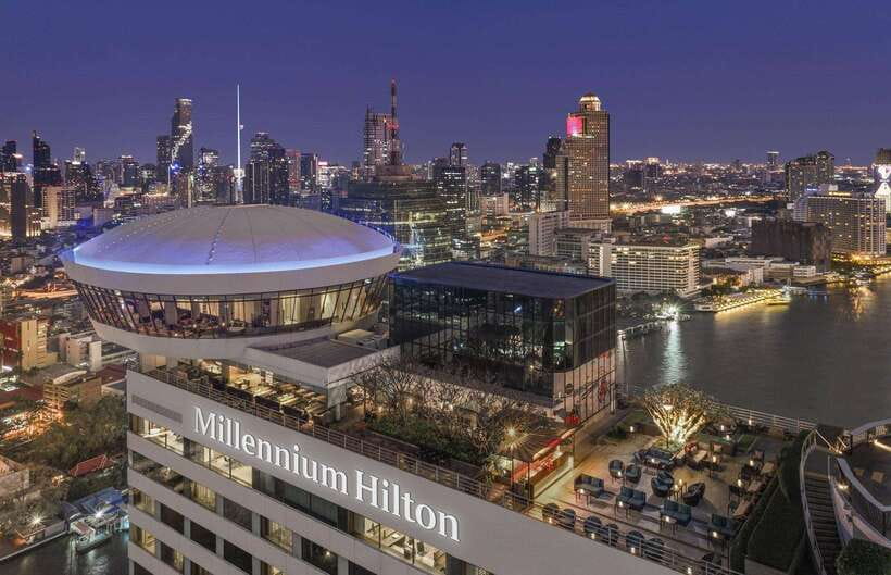 Bangkok: ThreeSixty Rooftop Bar at Millennium Hilton - Best Seating Strategy: Outside Photos vs Inside Comfort