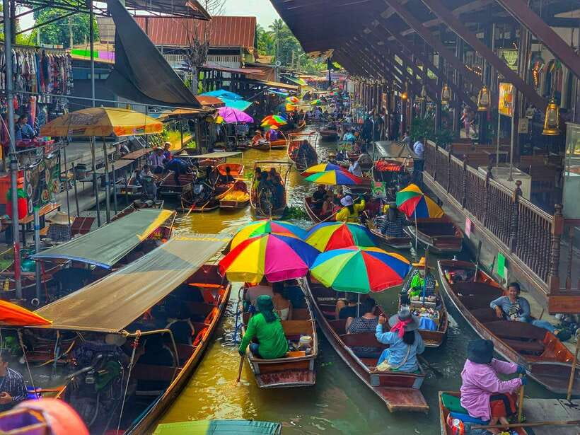 Bangkok: Train Market & Floating Market with Boat Ride - From Bangkok to the markets: the day’s timing and feel