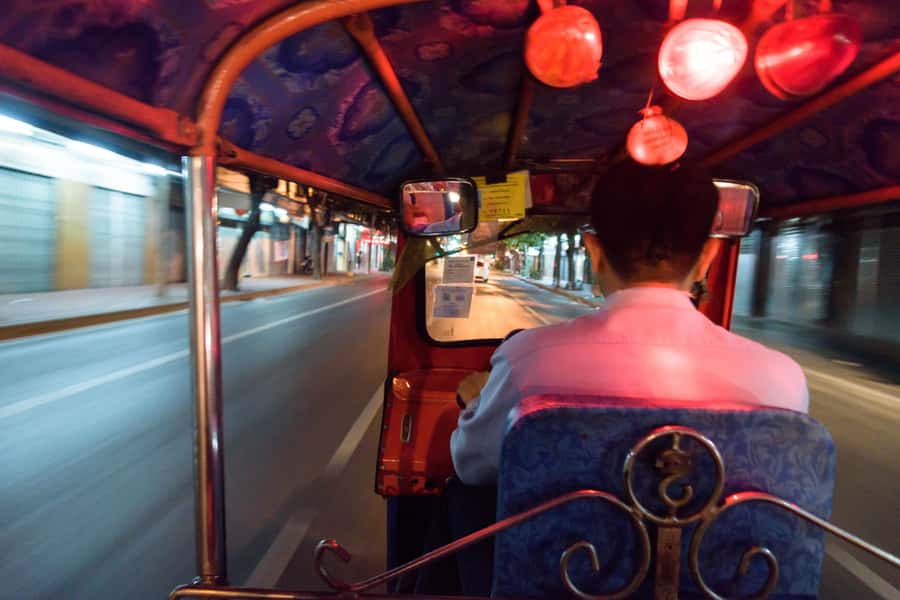 Bangkok Tuk Tuk Night Tour with Chinatown visit - Wat Ratchanadda on Ratchadamnoen Road