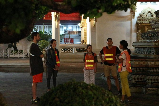 Bike Bangkok at Night with Thai Dinner - Wat Arun After Dark: Photos, Shimmer, and Night Energy