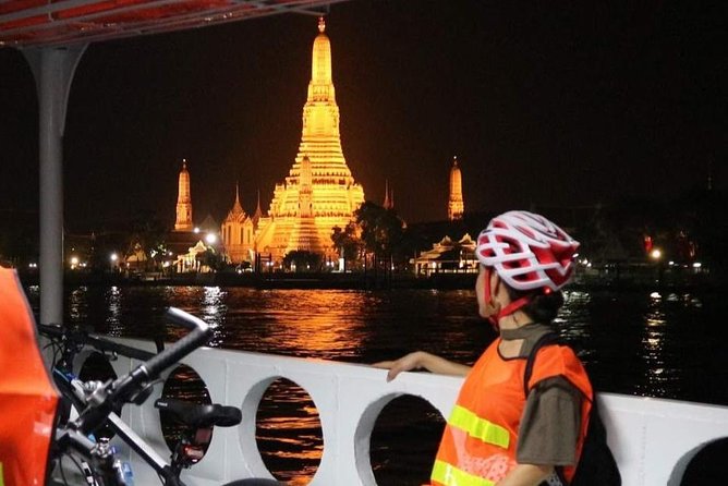 Bike Bangkok at Night with Thai Dinner - Wat Phra Chetuphon (Wat Pho): Temple Lights and Explanations