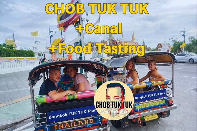 CHOB TUK TUK + Canal + Food Tasting - Rooftop Mocktail Break: Bangkok Views Without the Full Night Plan