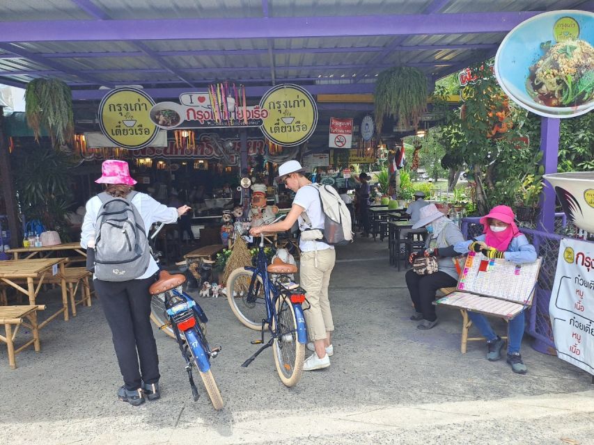 Colors of Ayutthaya: UNESCO Heritage 6 hour Bicycle Tour - Lunch at a riverside restaurant, plus a market snack stop