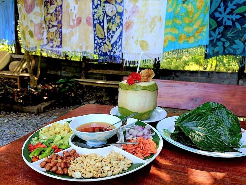 Cultural immersion: Thai cooking, rice farming, eco printing - Fruit orchard eco printing: make a fabric souvenir with leaves