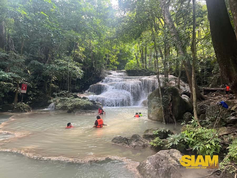 Erawan Waterfall, River Kwai & Railway Tour : From Bangkok - A long, classic day trip with three big hits