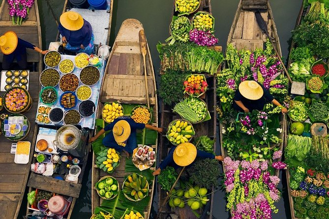 Exclusive Floating Market & River Kwai Private Experience - Damnoen Saduak Floating Market: photos, snacks, and optional paddle boats
