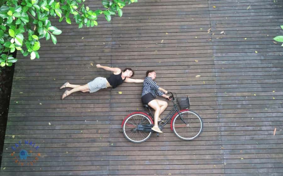 Explore Bangkok jungle by bike, kayak & boat - small group - Longtail boat around the island where cruise ships pass