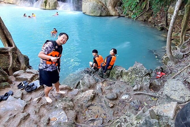 Floating and Railway Markets and Erawan Waterfall (Group Tour) - Key Highlights at a Glance