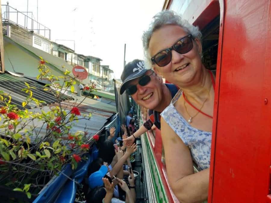 Floating & Railway markets (multi-language) - Maeklong Railway Market: timing the train moment without getting stressed