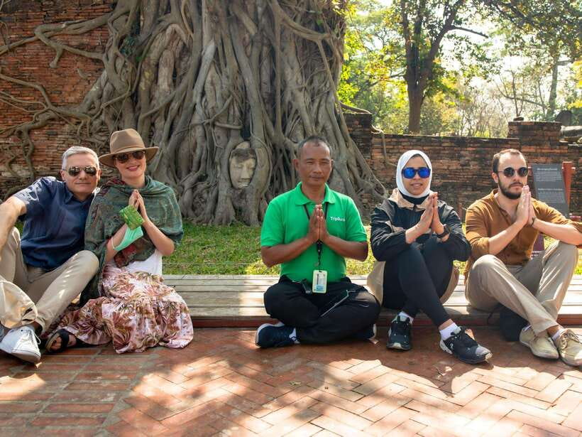 From Bangkok: Ayutthaya Historical Park Guided Day Trip - Wat Mahathat and the Buddha head in tree roots
