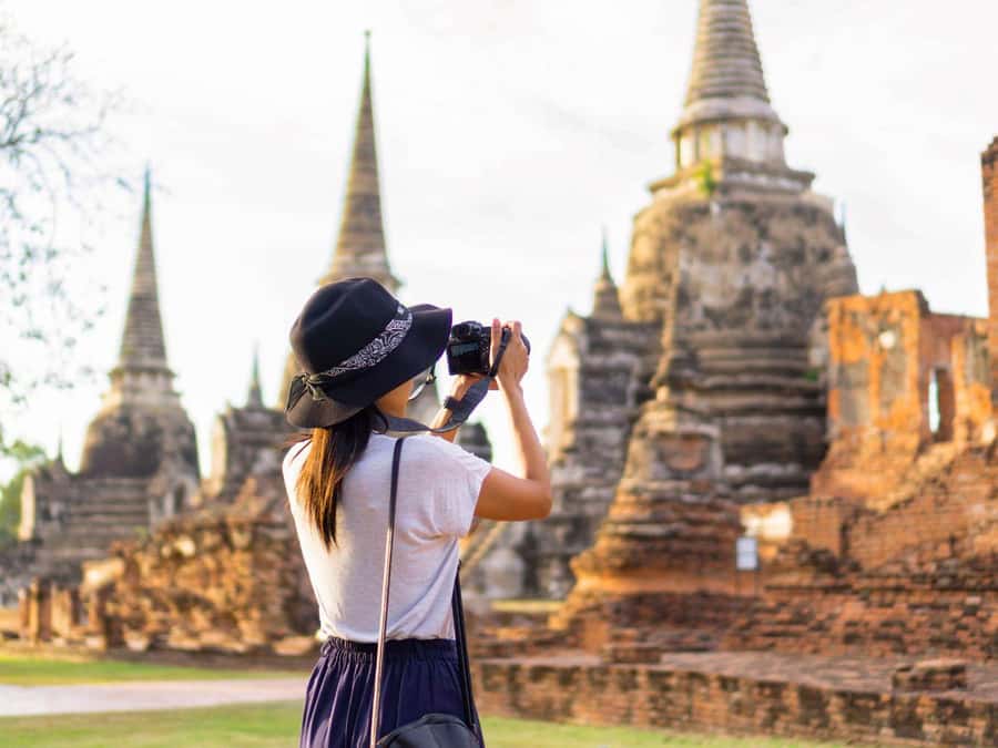 From Bangkok: Ayutthaya Temples and Boat Tour with Lunch - Wat Yai Chai Mongkol: the 62-meter stupa and big Buddha moments