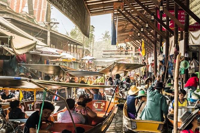 From Bangkok : Damneon Saduak Floating Market & Erawan Waterfall - Erawan Waterfall in the Tenasserim Hills: seven tiers in one hour