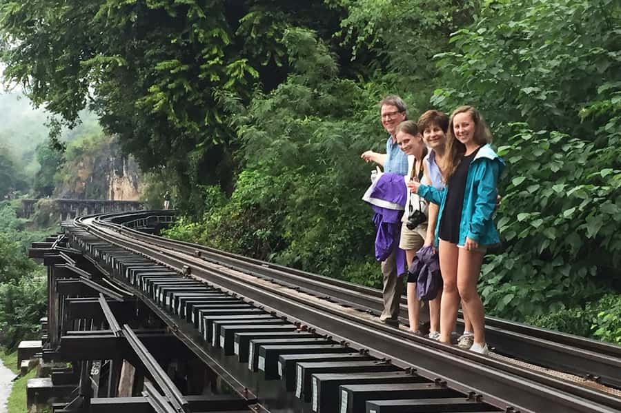 From Bangkok: Erawan Waterfall & Kanchanaburi Private Tour - Bridge Over the River Kwai: Movie Fame Plus Human History