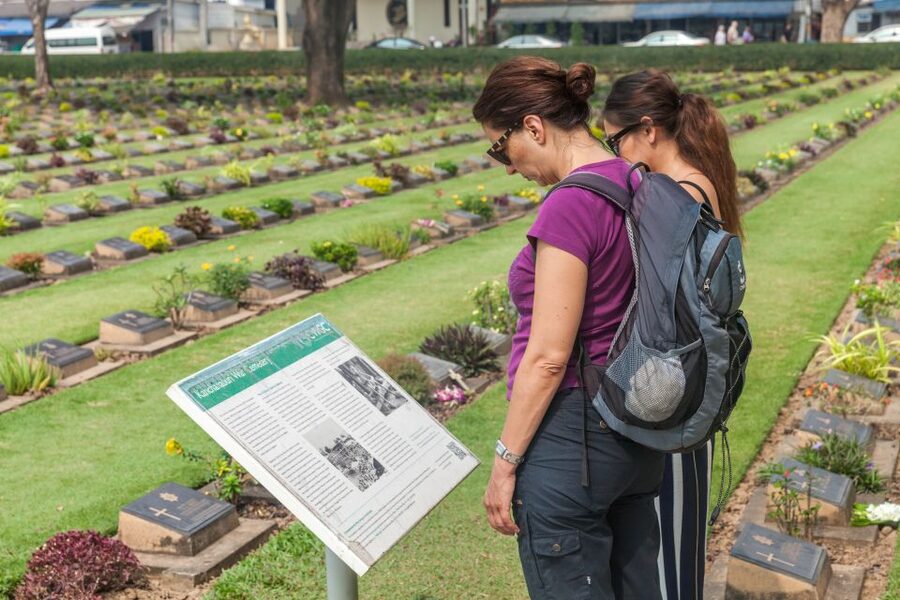 From Bangkok: Historical Day Tour to River Kwai - The War Cemetery: first stop for context and respect