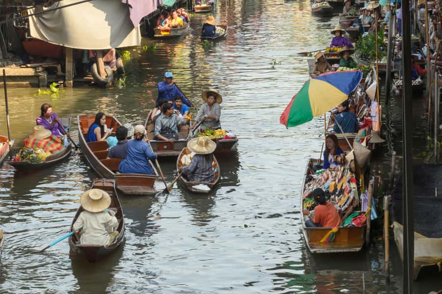 From Bangkok : Kanchanaburi Tour with Floating market Visit - Damnoensaduak Floating Market: the hours on the water