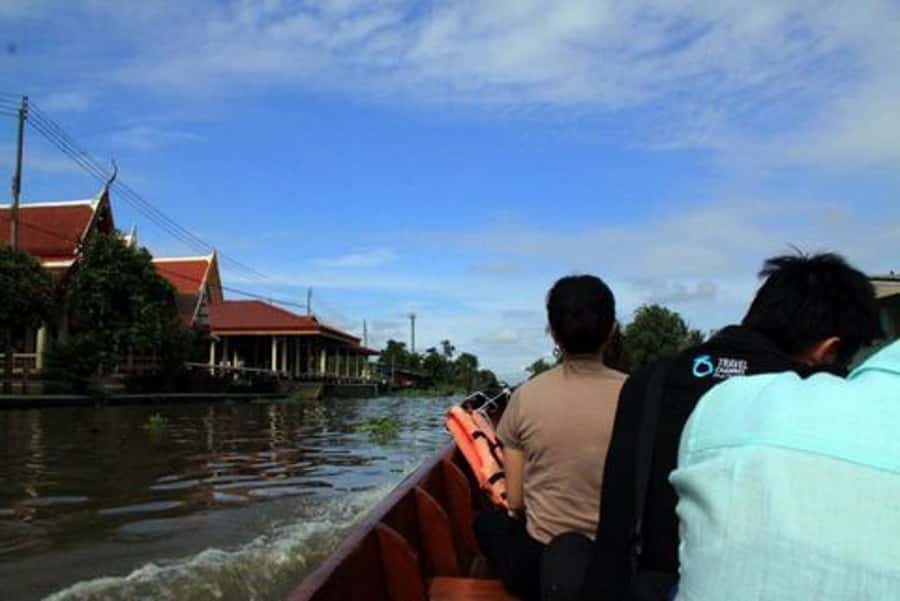 From Bangkok: Mahasawat Canal and farm with Lunch - The Long-Tail Canal Cruise: Sunshades and Fishing Nets Overhead