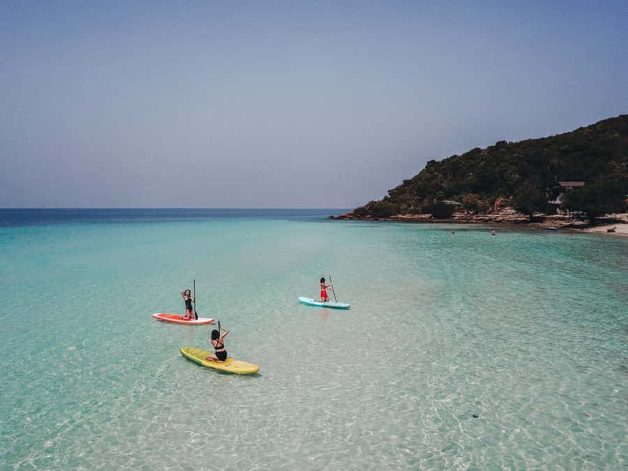 From Bangkok: Pattaya Island Trip with Drone Photos - Ko Lan and the Hardtien beach hour: calm time with real swimming