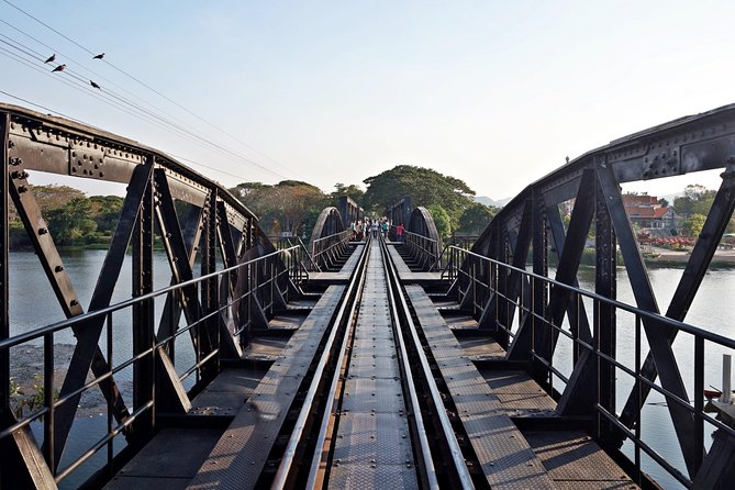 Full-Day Kanchanaburi River Kwai & Death Railway Private Tour - River Kwai Bridge and the boat transfer: still in use, still powerful