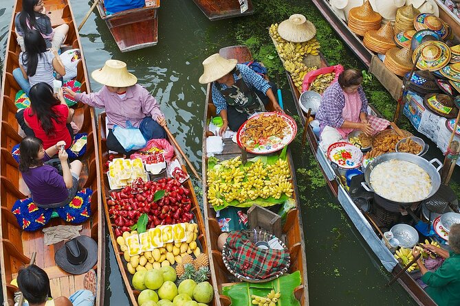Glamping in Kanchanaburi and Erawan Falls 2 days/1 night - Damnoen Saduak by Long-Tail Boat: Canal Approaches Change Everything