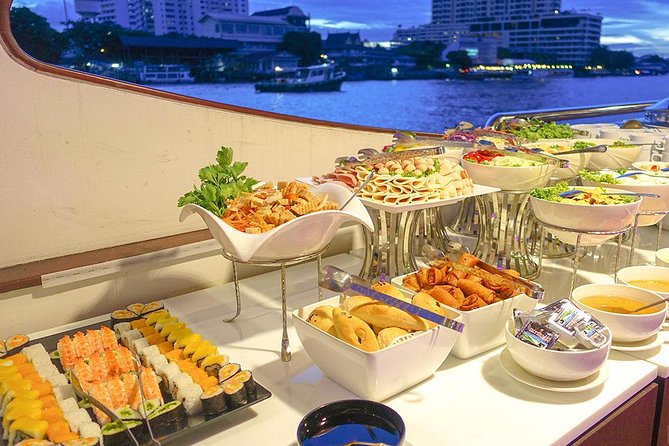 Grand Pearl Bangkok Dinner Cruise with & Hotel Transfer - A Candlelit Cruise Down the Chao Phraya (With Real Temple Timing)