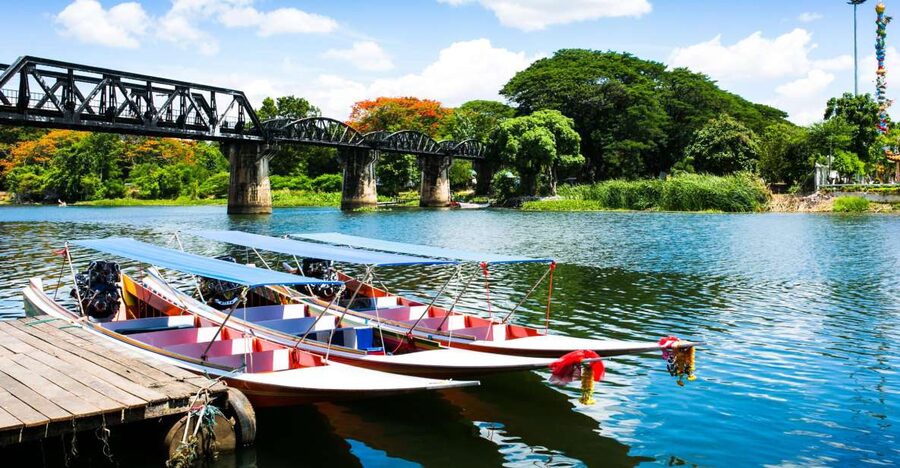 Kanchanaburi: Erawan Waterfall & Train Full-Day Tour - Entering Erawan National Park: seven tiers and real pool time