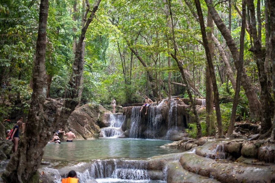 Kanchanaburi: Erawan Waterfall & Train Full-Day Tour - Lunch at a local restaurant: tasty, but it can skew tourist-friendly