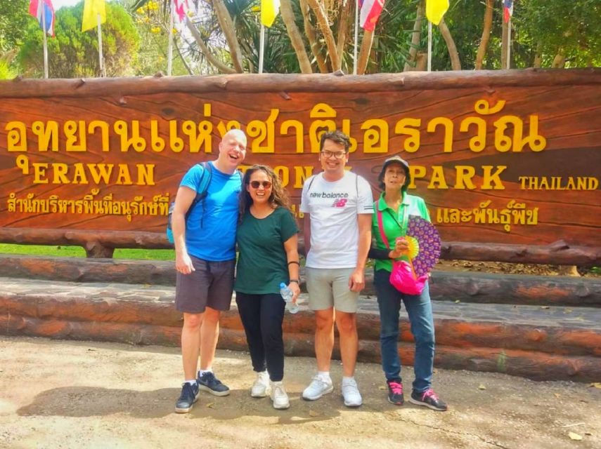 Kanchanaburi: Erawan Waterfall & Train Full-Day Tour - Bridge on the River Kwai: history with a view angle